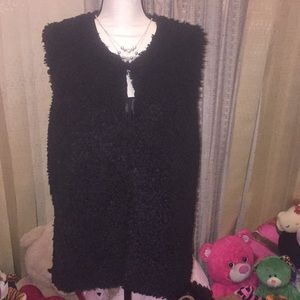 Lovely Sherpa Satin Vest